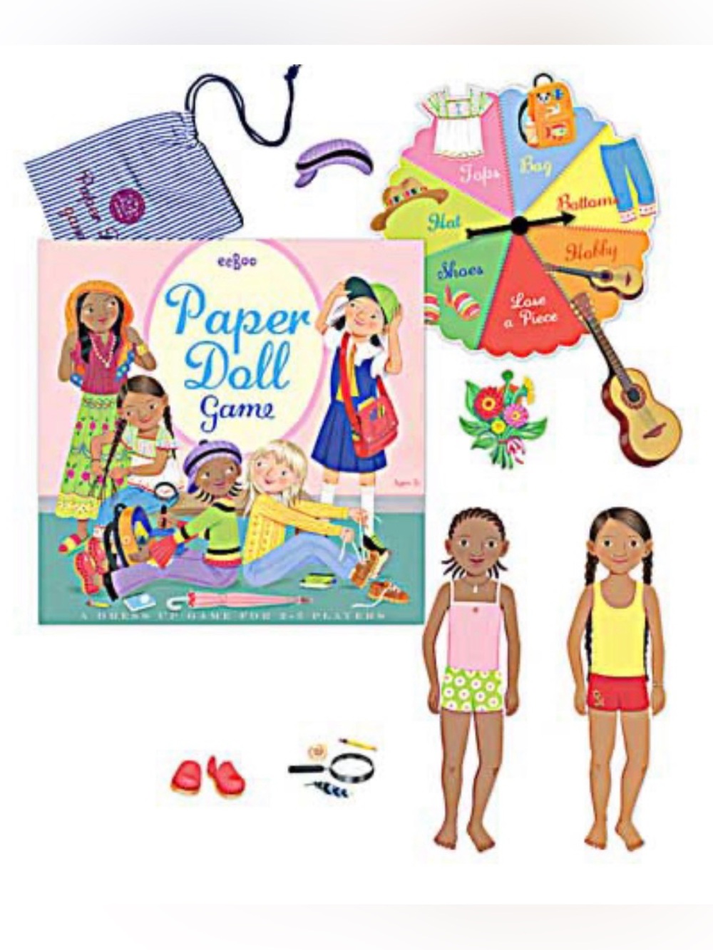 EeBoo Paper Dolls Dress-Up Game for 2-5 Players